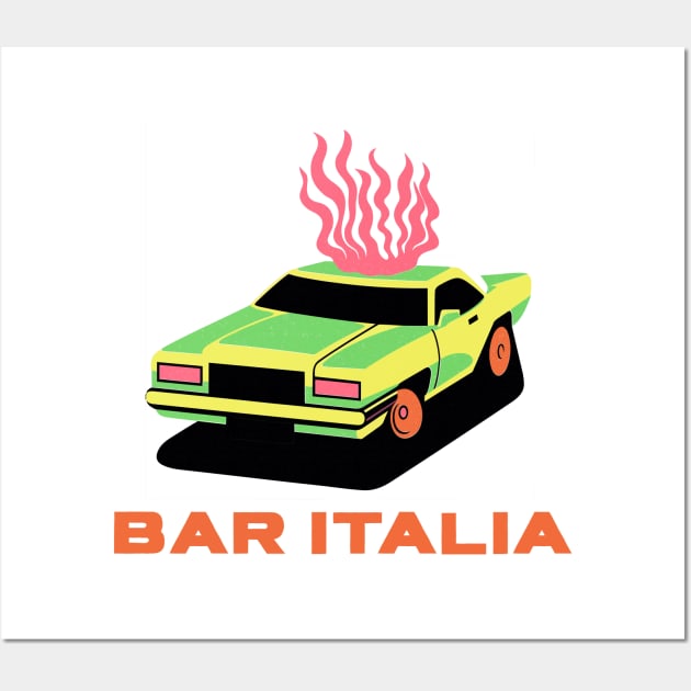 Bar Italia ---- Original Fan Art Design Wall Art by unknown_pleasures